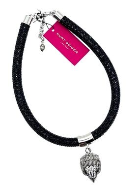 KURT GEIGER LONDON Shimmer Mesh Rope Eagle Head Bracelet